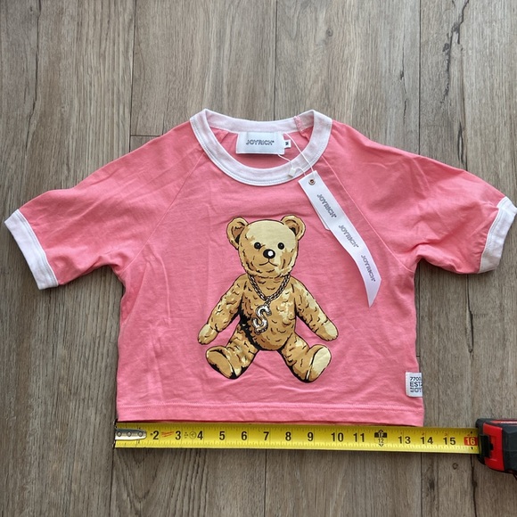 Joyrich Rock Teddy Pink Crop Top - Picture 5 of 9